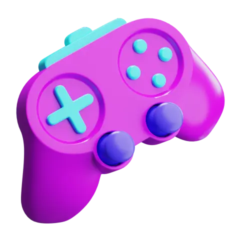 Illustration d'une manette rose