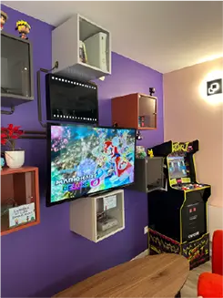 Photo de la partie jeux vidéos de notre lieu