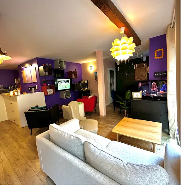 Photo du coin salon de notre lieu