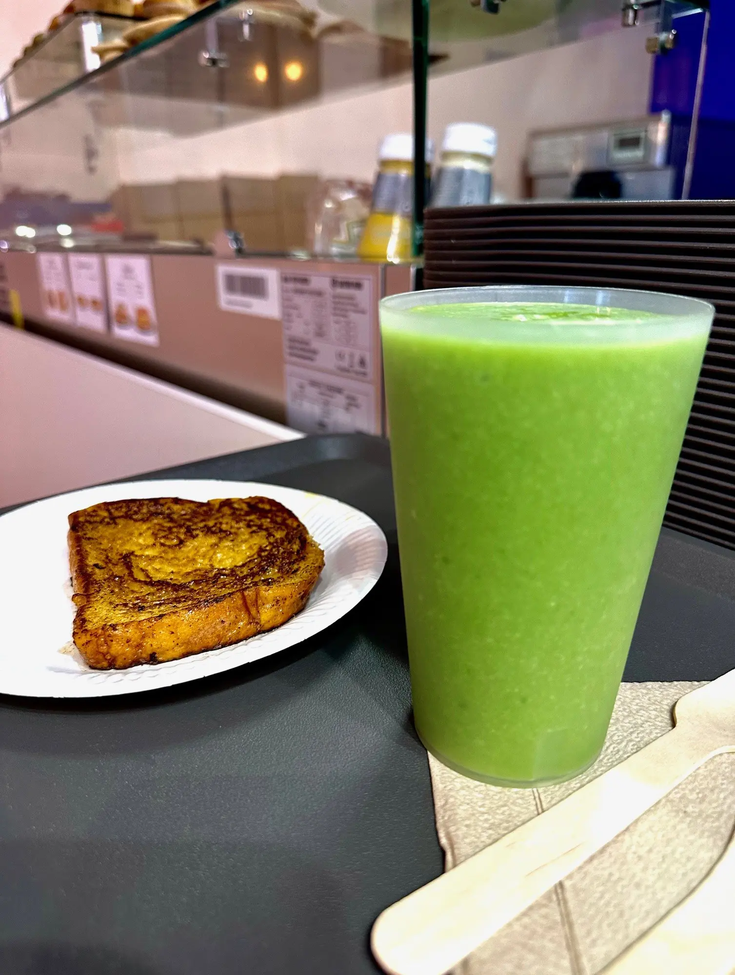 Photo d'un smoothie vert